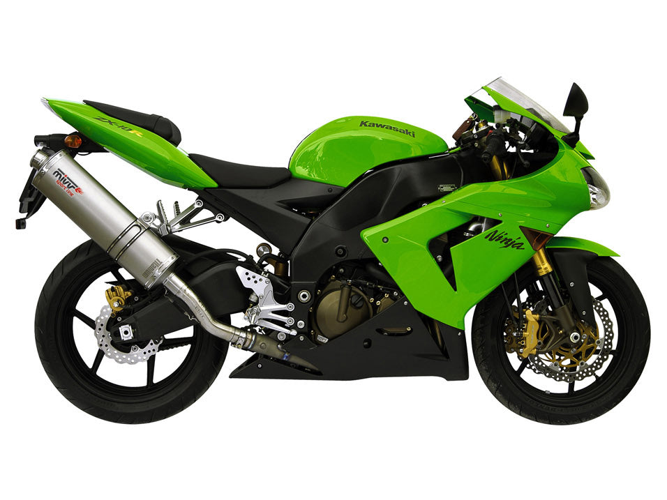 MIVV AK.012 KAWASAKI ZX-10 R / RR / SE ( 2004 - 05 ) Slip On High Exhaust "Oval" (titanium; approved) – Accessories in the 2WheelsHero Motorcycle Aftermarket Accessories and Parts Online Shop