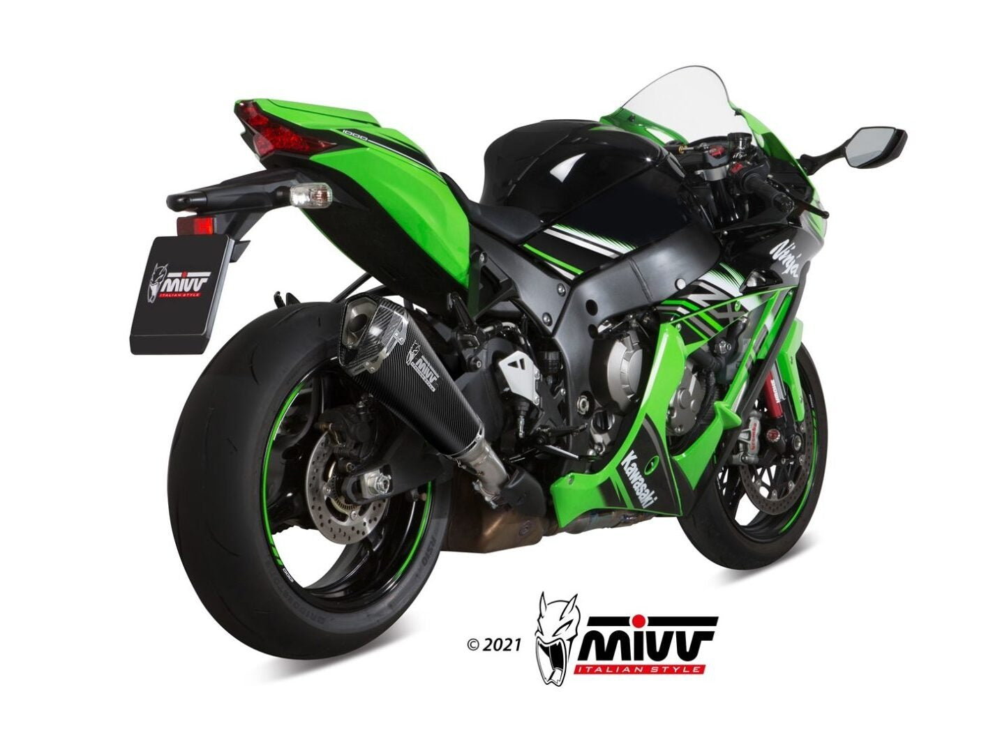 MIVV K.042 KAWASAKI ZX-10 R / RR / SE ( 2016+ ) Slip-on Exhaust "Delta Race" (carbon; approved) – Accessories in the 2WheelsHero Motorcycle Aftermarket Accessories and Parts Online Shop