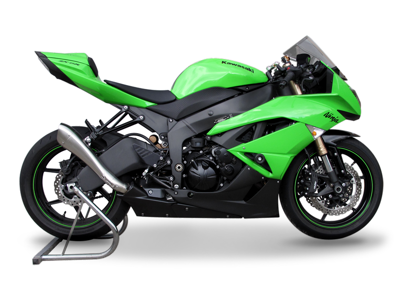 HP CORSE Kawasaki ZX-6R (09/15) Slip-on Exhaust "Hydroform Satin" (EU homologated)