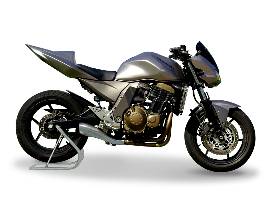 HP CORSE Kawasaki Z750 (04/06) Slip-on Exhaust "Hydroform Satin" (EU homologated)