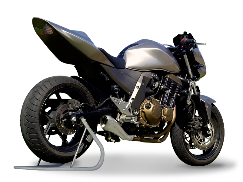 HP CORSE Kawasaki Z750 (04/06) Slip-on Exhaust "Hydroform Satin" (EU homologated)