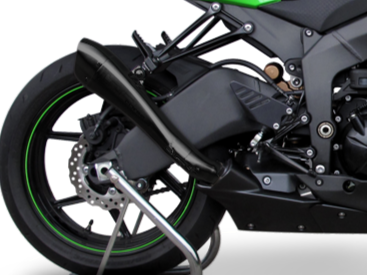 HP CORSE Kawasaki ZX-6R (09/15) Slip-on Exhaust "Hydroform Black" (EU homologated)