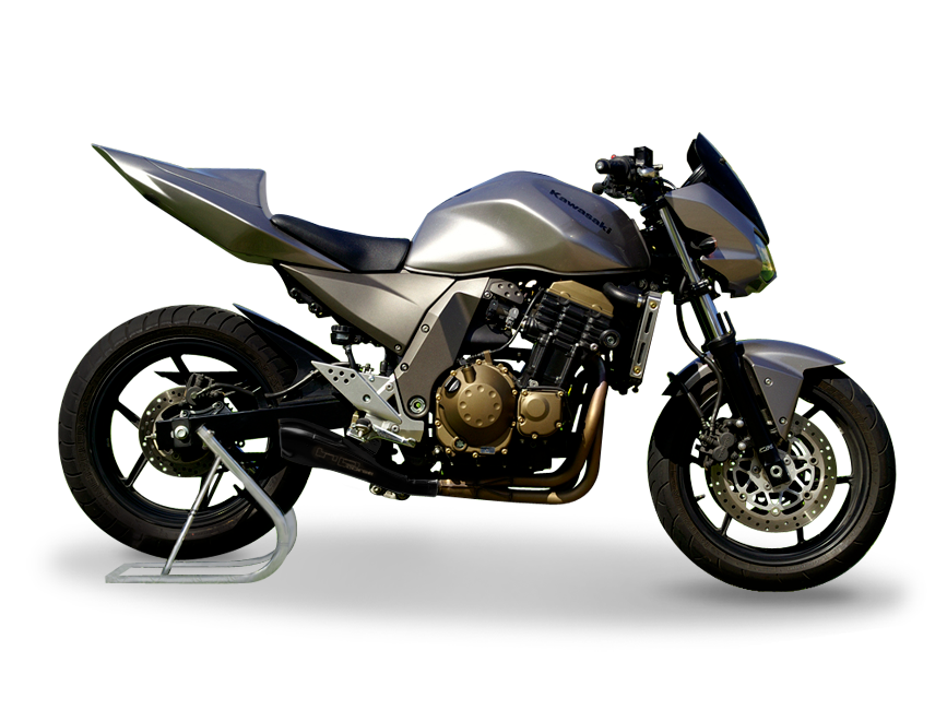 HP CORSE Kawasaki Z750 (04/06) Slip-on Exhaust "Hydroform Black" (EU homologated)