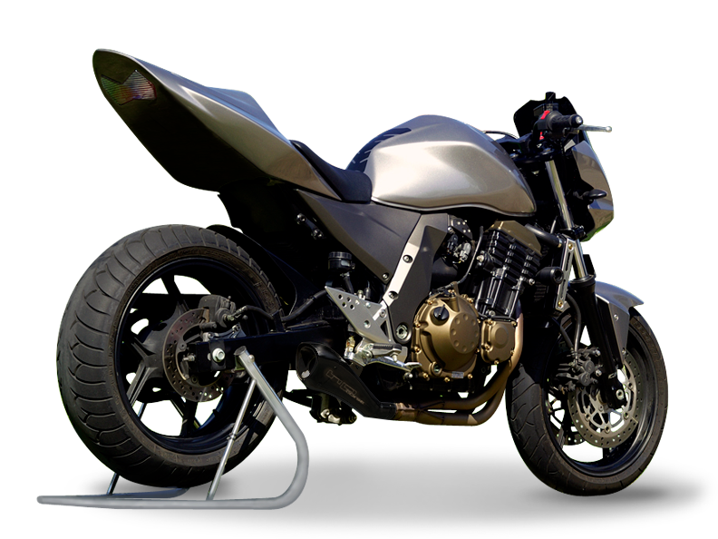 HP CORSE Kawasaki Z750 (04/06) Slip-on Exhaust "Hydroform Black" (EU homologated)