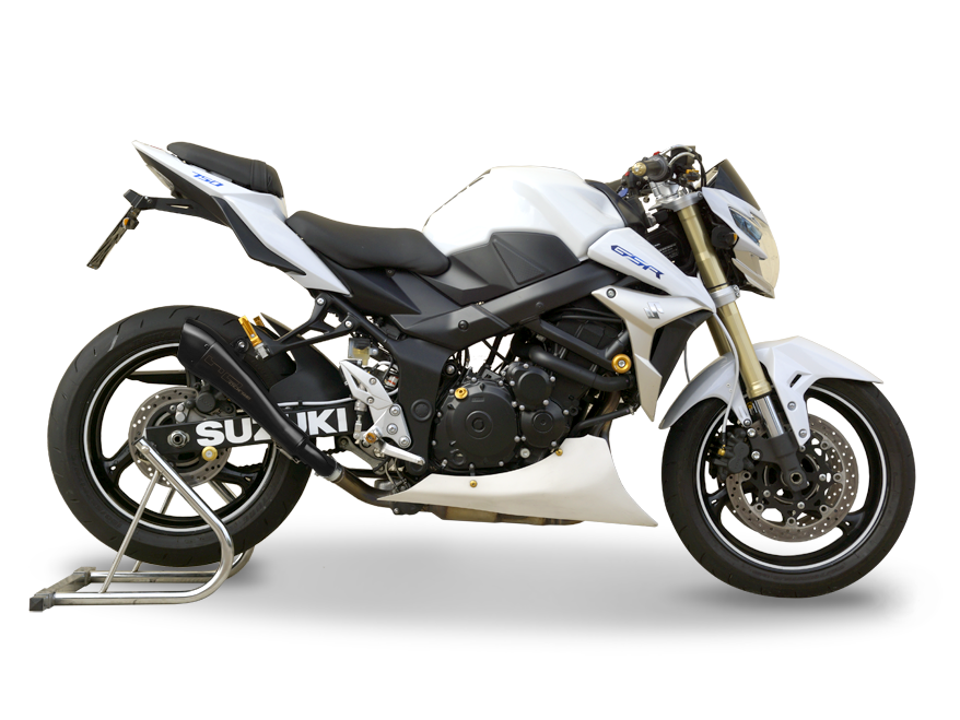 HP CORSE Suzuki GSR750 Slip-on Exhaust "Hydroform Black" (EU homologated)