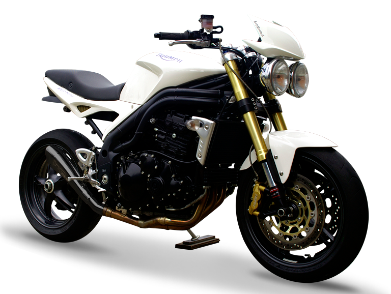 HP CORSE Triumph Speed Triple (05-06) Slip-on Exhaust "Hydroform Ceramic Black" (Homologated)