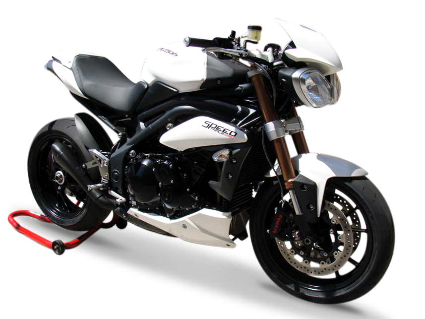 HP CORSE Triumph Speed Triple 1050 (11/15) Slip-on Exhaust "Hydroform Black" (EU homologated)