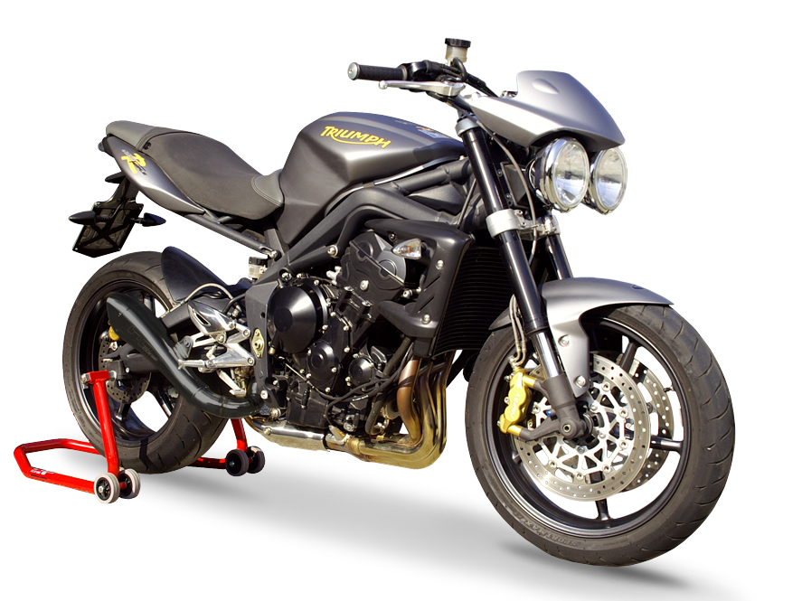 HP CORSE Triumph Street Triple (08/12) Slip-on Exhaust "Hydroform Black" (EU homologated)