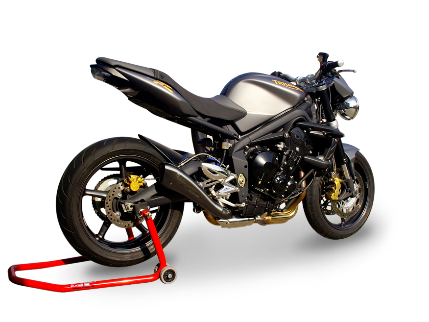 HP CORSE Triumph Street Triple (08/12) Slip-on Exhaust "Hydroform Black" (EU homologated)