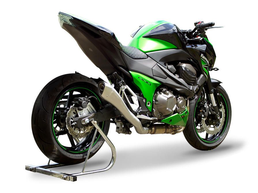 HP CORSE Kawasaki Z800/E Slip-on Exhaust "Hydroform Satin" (EU homologated)