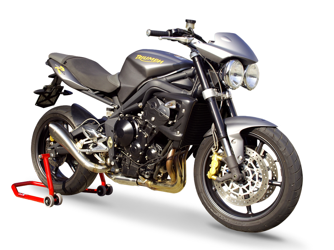 HP CORSE Triumph Street Triple (08/12) Slip-on Exhaust "Hydroform Satin" (EU homologated)