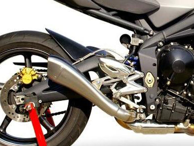 HP CORSE Triumph Street Triple (08/12) Slip-on Exhaust "Hydroform Satin" (EU homologated)