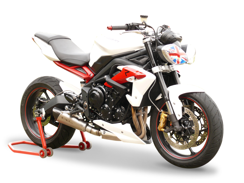 HP CORSE Triumph Street Triple (13/16) Slip-on Exhaust "Evoxtreme Satin" (EU homologated)