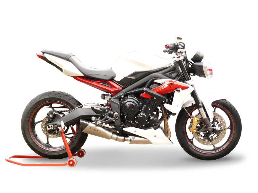 HP CORSE Triumph Street Triple (13/16) Slip-on Exhaust "Evoxtreme Satin" (EU homologated)