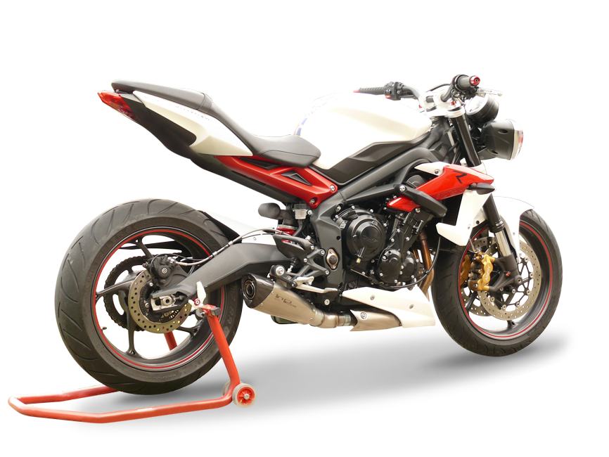 HP CORSE Triumph Street Triple (13/16) Slip-on Exhaust "Evoxtreme Satin" (EU homologated)