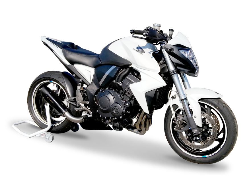 HP CORSE Honda CB1000R Slip-on Exhaust "Evoxtreme Black Single" (high position)