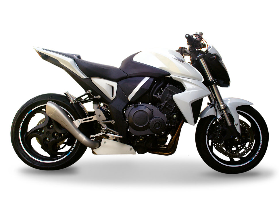 HP CORSE Honda CB1000R Slip-on Exhaust "Hydroform Satin Single" (high position)