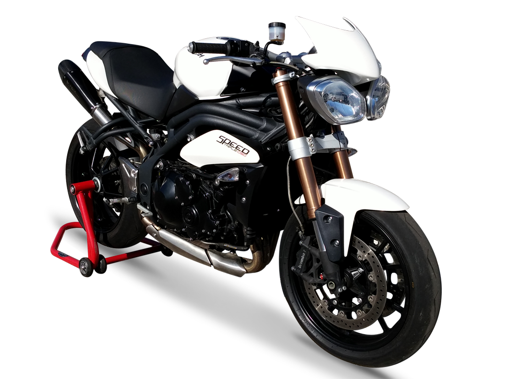 HP CORSE Triumph Speed Triple 1050 (11/15) Dual Slip-on Exhaust "Evoxtreme Black" (EU homologated)