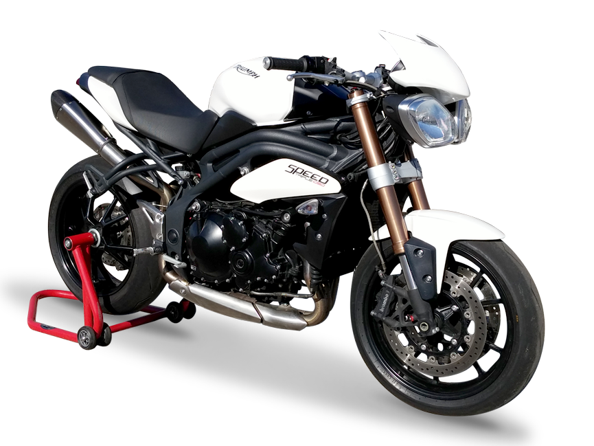 HP CORSE Triumph Speed Triple 1050 (11/15) Dual Slip-on Exhaust "Evoxtreme Satin" (EU homologated)