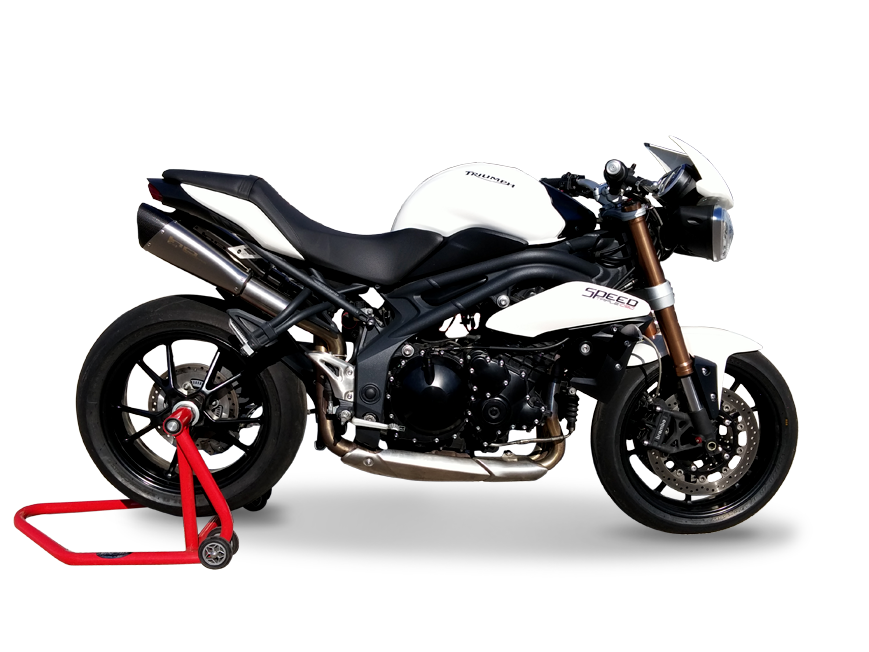 HP CORSE Triumph Speed Triple 1050 (11/15) Dual Slip-on Exhaust "Evoxtreme Satin" (EU homologated)