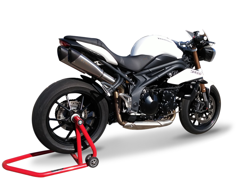 HP CORSE Triumph Speed Triple 1050 (11/15) Dual Slip-on Exhaust "Evoxtreme Satin" (EU homologated)