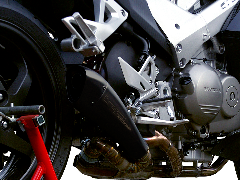 HP CORSE Honda VFR800X Crossrunner (11/14) Slip-on Exhaust "Hydroform Black" (EU homologated)