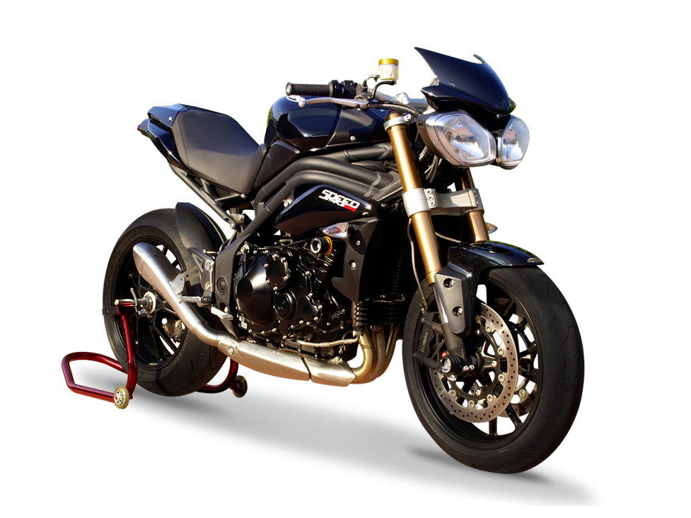 HP CORSE Triumph Speed Triple 1050 (11/15) Slip-on Exhaust "Hydroform Satin" (EU homologated)