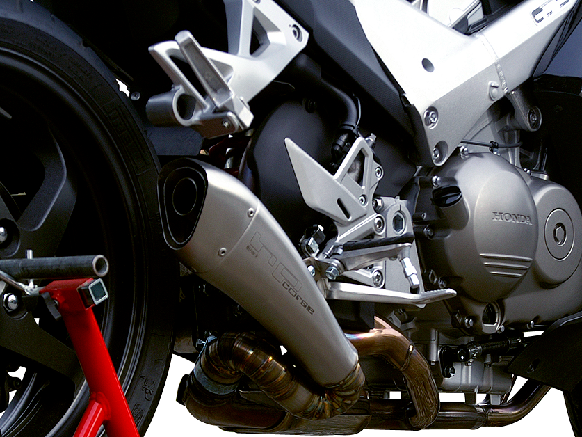 HP CORSE Honda VFR800X Crossrunner (11/14) Slip-on Exhaust "Hydroform Satin" (EU homologated)