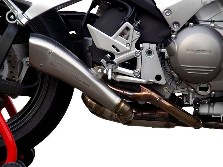 HP CORSE Honda VFR800X Crossrunner (11/14) Slip-on Exhaust "Hydroform Satin" (EU homologated)