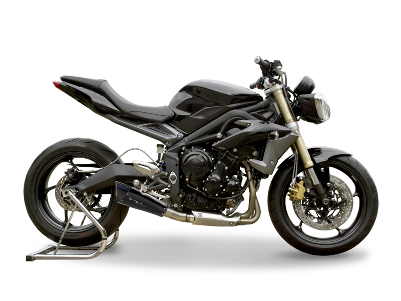 HP CORSE Triumph Street Triple (13/16) Slip-on Exhaust "Evoxtreme Black" (EU homologated)