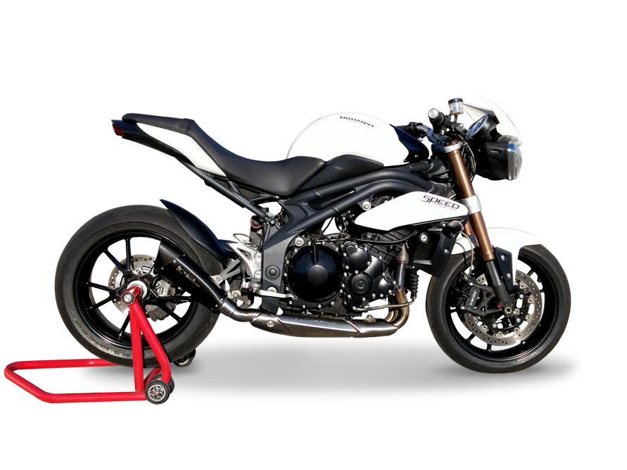 HP CORSE Triumph Speed Triple 1050 (11/15) Slip-on Exhaust "Evoxtreme Black" (EU homologated)