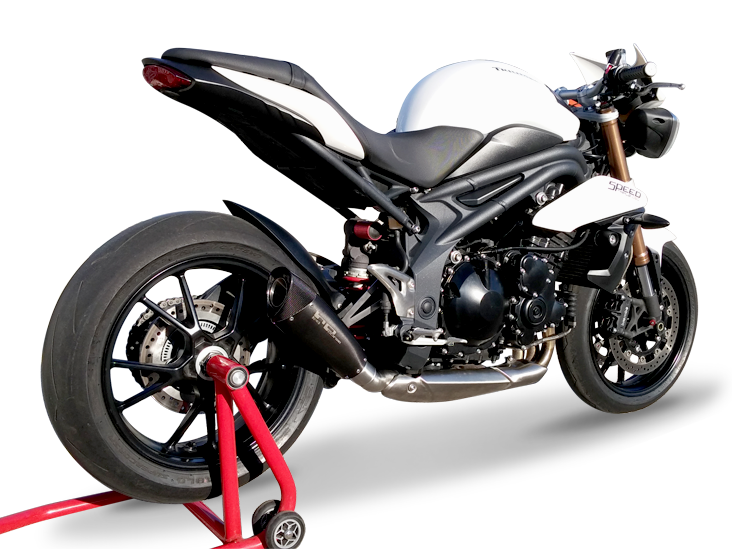 HP CORSE Triumph Speed Triple 1050 (11/15) Slip-on Exhaust "Evoxtreme Black" (EU homologated)