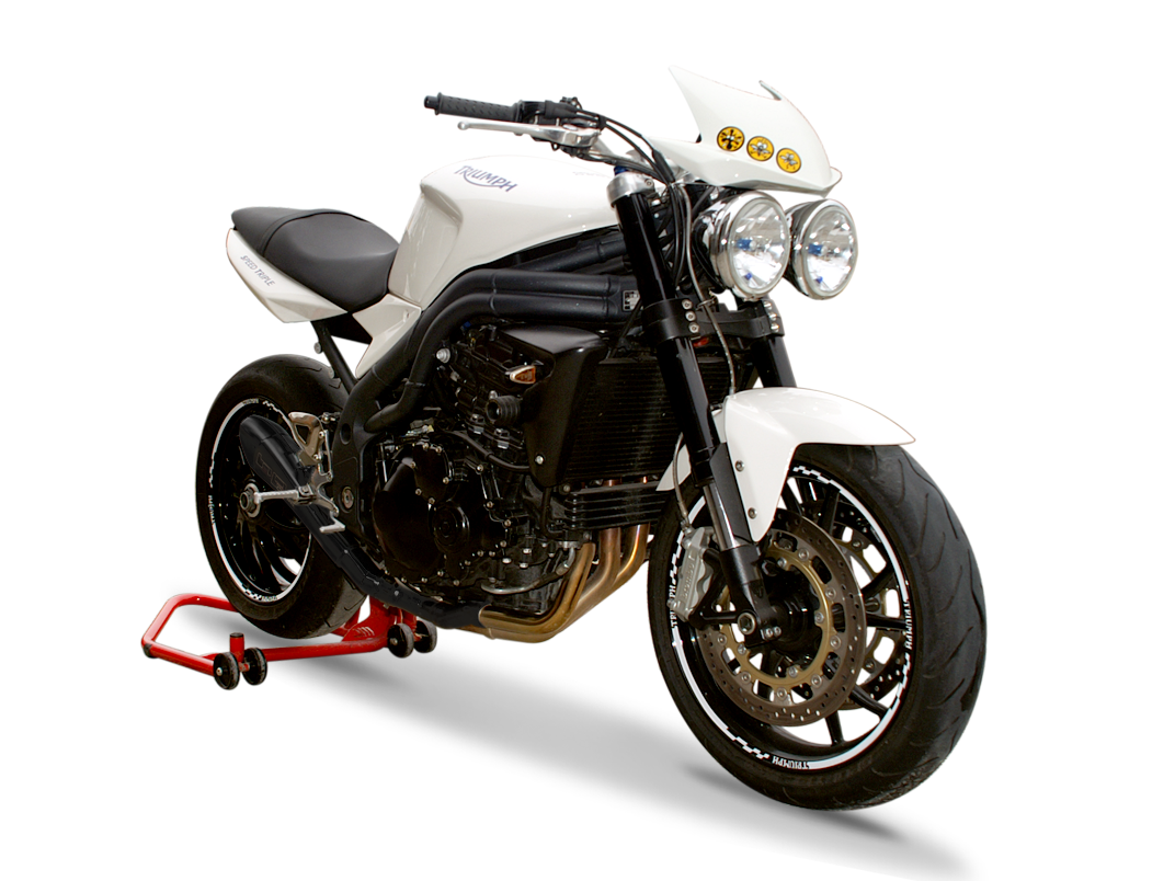 HP CORSE Triumph SPEED TRIPLE 1050 (08/10) Slip-on Exhaust "Hydroform Black" (EU homologated)