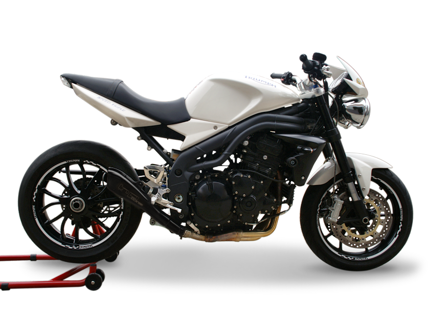 HP CORSE Triumph SPEED TRIPLE 1050 (08/10) Slip-on Exhaust "Hydroform Black" (EU homologated)