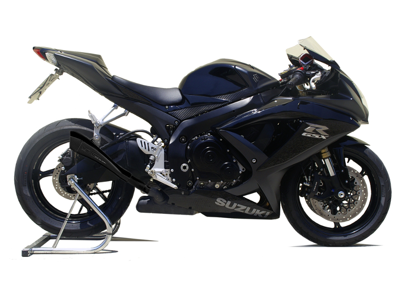 HP CORSE Suzuki GSX-R600 / GSX-R750 (08/10) Slip-on Exhaust "Hydroform Black" (EU homologated)