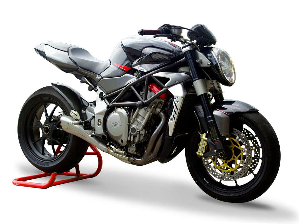 HP CORSE MV Agusta Brutale 910/750 Slip-on Exhaust "Hydroform Satin" (EU homologated)