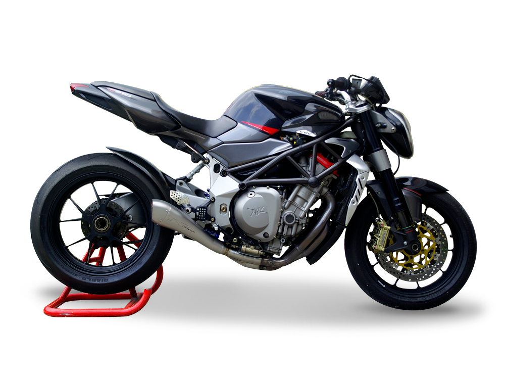 HP CORSE MV Agusta Brutale 910/750 Slip-on Exhaust "Hydroform Satin" (EU homologated)