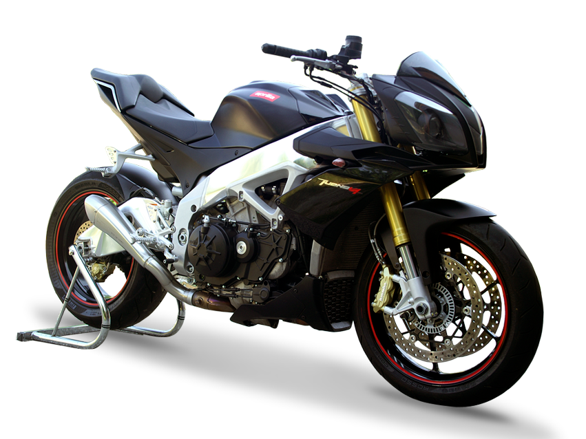 HP CORSE Aprilia Tuono V4 (11/14) Slip-on Exhaust "Hydroform Satin" (EU homologated)