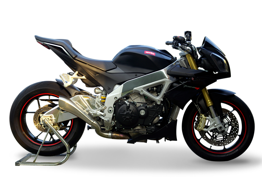 HP CORSE Aprilia Tuono V4 (11/14) Slip-on Exhaust "Hydroform Satin" (EU homologated)