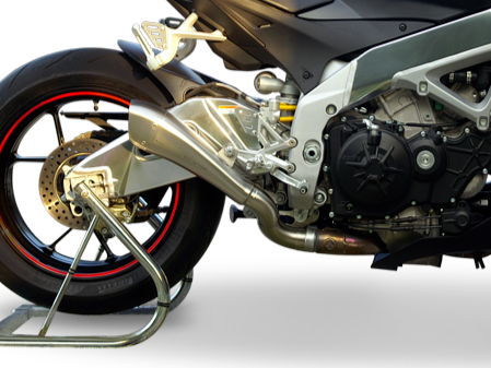 HP CORSE Aprilia Tuono V4 (11/14) Slip-on Exhaust "Hydroform Satin" (EU homologated)