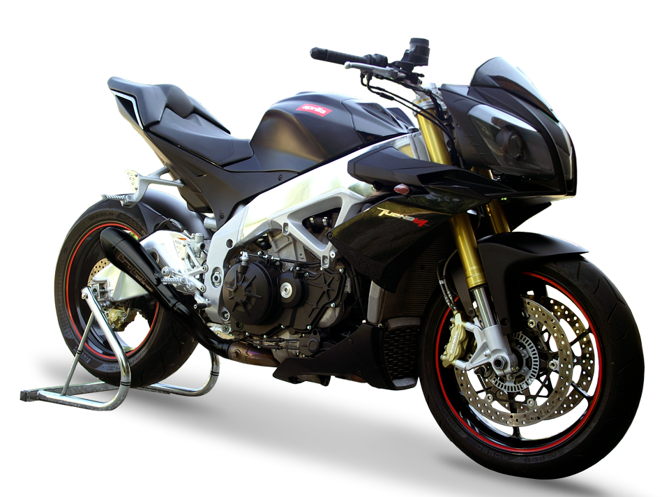 HP CORSE Aprilia Tuono V4 (11/14) Slip-on Exhaust "Hydroform Black" (EU homologated)