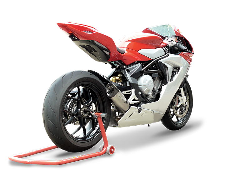 HP CORSE MV Agusta F3 Low Position Slip-on Exhaust "Evoxtreme 310 Satin" (EU homologated)