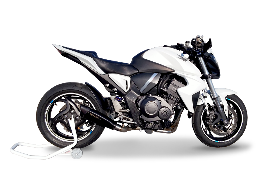 HP CORSE Honda CB1000R Slip-on Exhaust "Evoxtreme Black Single" (low position)