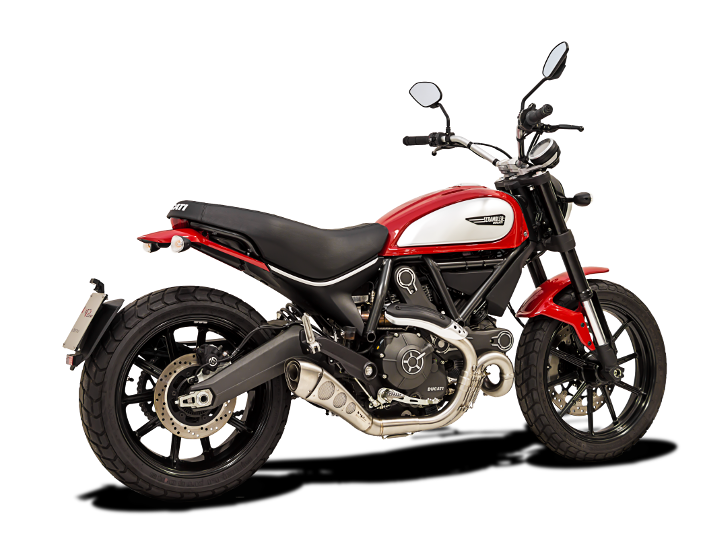 HP CORSE Ducati Scrambler 800 Slip-on Exhaust "Hydroform Satin" (EU homologated)