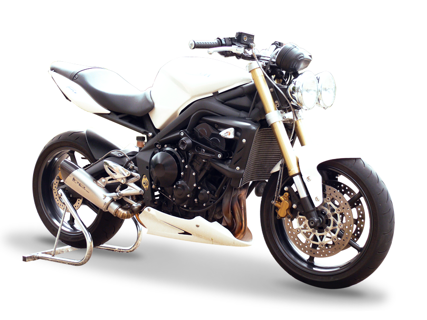 HP CORSE Triumph Street Triple (08/12) Slip-on Exhaust "Evoxtreme Satin" (EU homologated)