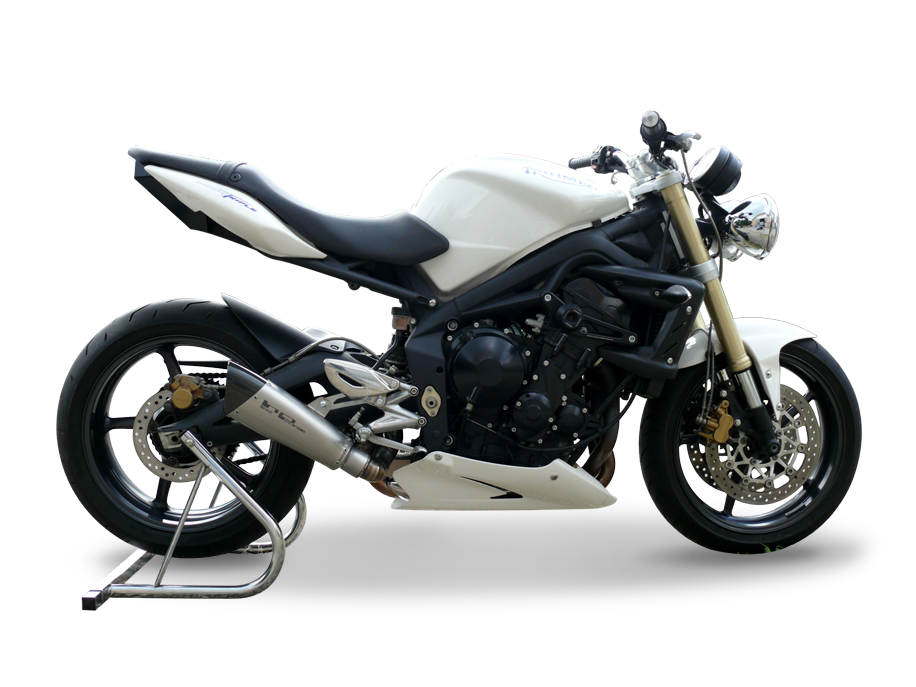 HP CORSE Triumph Street Triple (08/12) Slip-on Exhaust "Evoxtreme Satin" (EU homologated)