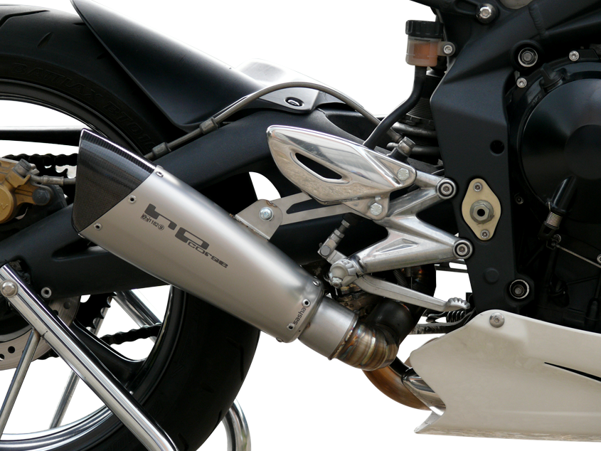 HP CORSE Triumph Street Triple (08/12) Slip-on Exhaust "Evoxtreme Satin" (EU homologated)