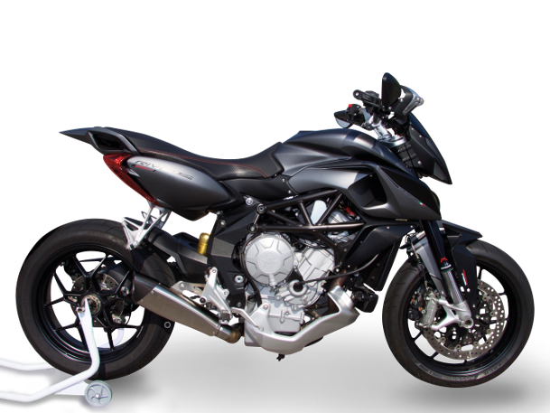 HP CORSE MV Agusta Rivale 800 Low Position Slip-on Exhaust "Evoxtreme 310 Satin" (EU homologated)