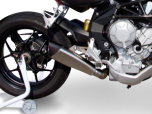 HP CORSE MV Agusta Rivale 800 Low Position Slip-on Exhaust "Evoxtreme 310 Satin" (EU homologated)