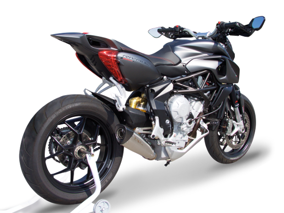 HP CORSE MV Agusta Rivale 800 Low Position Slip-on Exhaust "Evoxtreme 310 Satin" (EU homologated)